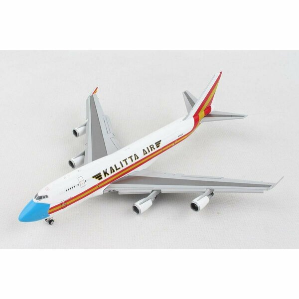 Toyopia 1-400 Scale Kalitta 747-400BCF Flaps Down N744Ck Mask Liv Model Airplane TO3477576